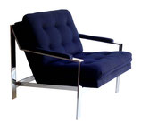 Milo Baughman Flatbar Armchair