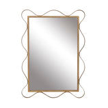 Goldtone Mirror in the style of Jean Royere