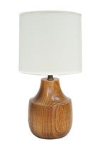 Turned Oak Table Lamp