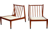 Swedish Slipper Chairs, Pair