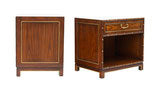 Pair of Faux Bamboo Nightstands by Kindel Furniture