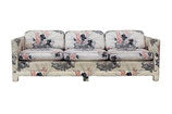 Custom Floral Parsons Sofa