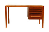 Danish Teak Single Pedestal Desk