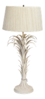 Large Tole Table Lamp with Rope Shade