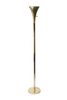 Brass Torchiere Floor Lamp by Laurel