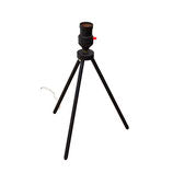 Small Tripod Table Lamp with a Red Switch
