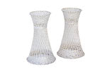 Pair of Spun Fiberglass Plant Stands