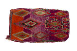 Colorful Moroccan Berber Pillow Sham in Fuchsia, Red, Orange, and Green