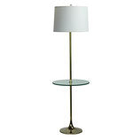 Laurel Tulip Floor Lamp in Brass