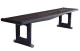 Solid Oak Mont Style Bench w- Butterfly Joints