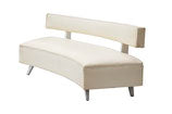 Hollywood Regency Curved Settee in the Style of Billy Haines