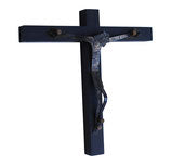 Handcrafted Mexican Sterling Silver and Wood Crucifix