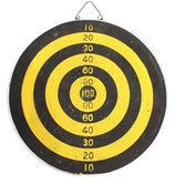 Yellow and Black Bullseye Dartboard