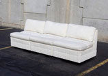 Sectional in Cream Boucle by Heritage