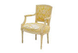 French Style Chair by Henredon with Crewelwork Back