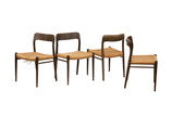 Niels O. Moller Model 75 Dining Chairs in Oak, S-4