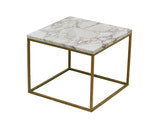 Brass and Marble Side Table attributed to Paul McCobb