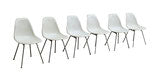 Herman Miller Side Shell Chairs in Parchment, s-6