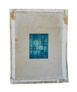 Vibrant Geometric Artist's Proof in Turquoise