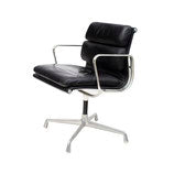 Eames Soft Pad Chair in Black Leather, #1
