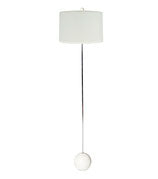 Weighted White Ball Base Floor Lamp