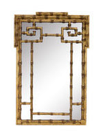 Gilt Faux Bamboo Mirror by Labarge