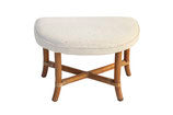Demilune Ottoman in Rattan by Willow & Reed