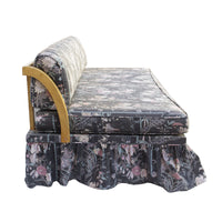 Maple Daybed with Ruffled Floral Upholstery