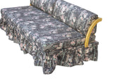 Maple Daybed with Ruffled Floral Upholstery