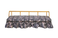 Maple Daybed with Ruffled Floral Upholstery