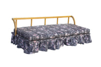 Maple Daybed with Ruffled Floral Upholstery