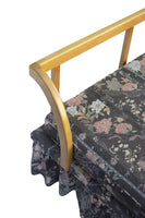 Maple Daybed with Ruffled Floral Upholstery