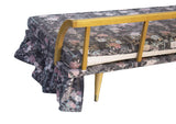 Maple Daybed with Ruffled Floral Upholstery