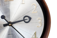 Round Walnut Clock by Arthur Umanoff