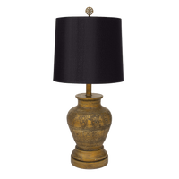 Golden Textured Ceramic Table Lamp