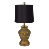Golden Textured Ceramic Table Lamp